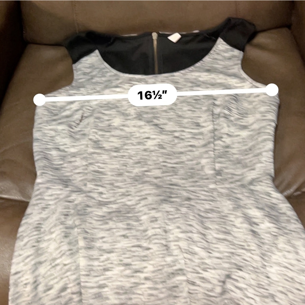 Old Navy Fit & Flare Dress - Women's L - Gray Black Knit - Picture 5 of 7